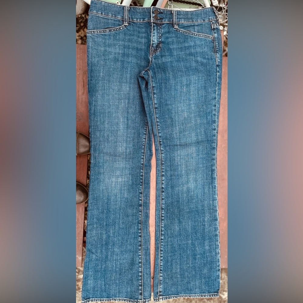 VTG Y2K 2007 Gap Limited Edition Low Rise Flare Denim  Jeans Women’s Size 8
